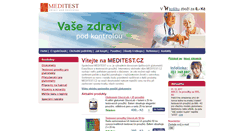 Desktop Screenshot of meditest.cz