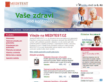 Tablet Screenshot of meditest.cz
